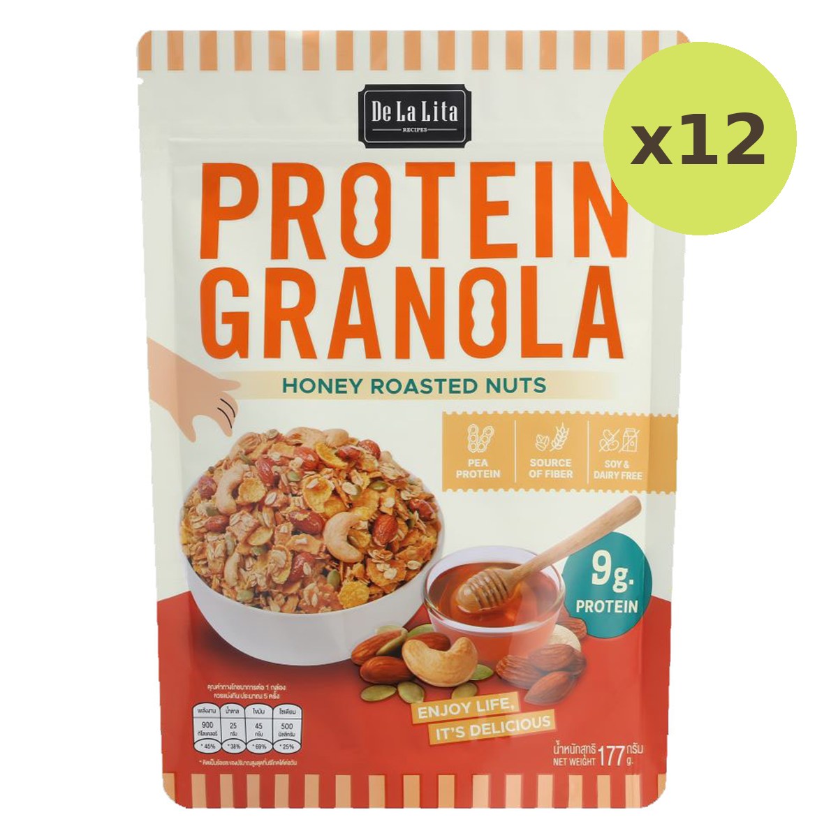 Delalita Protein Granola Honeynuts - image 4