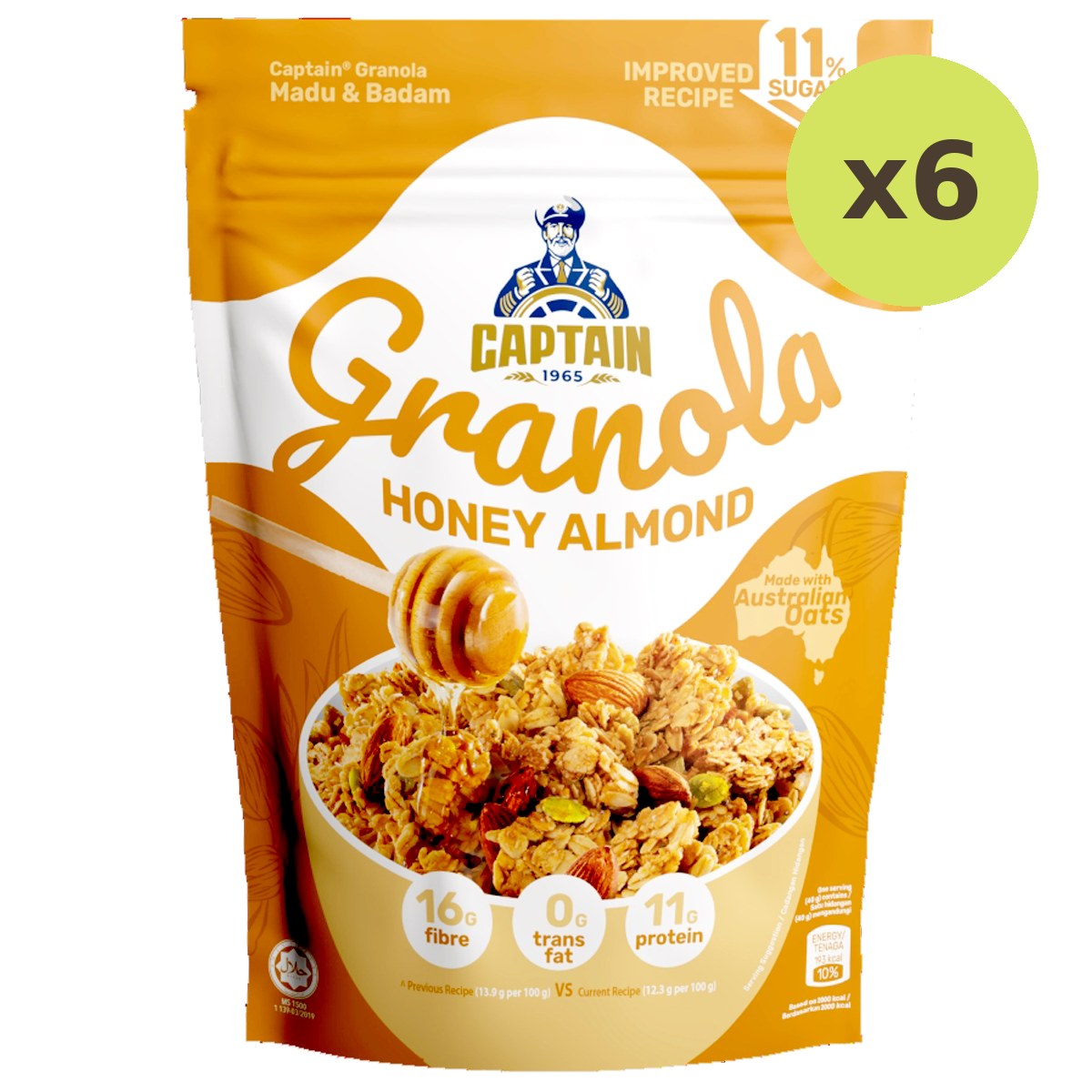 Captain Oats Honey Almond Granola - image 3