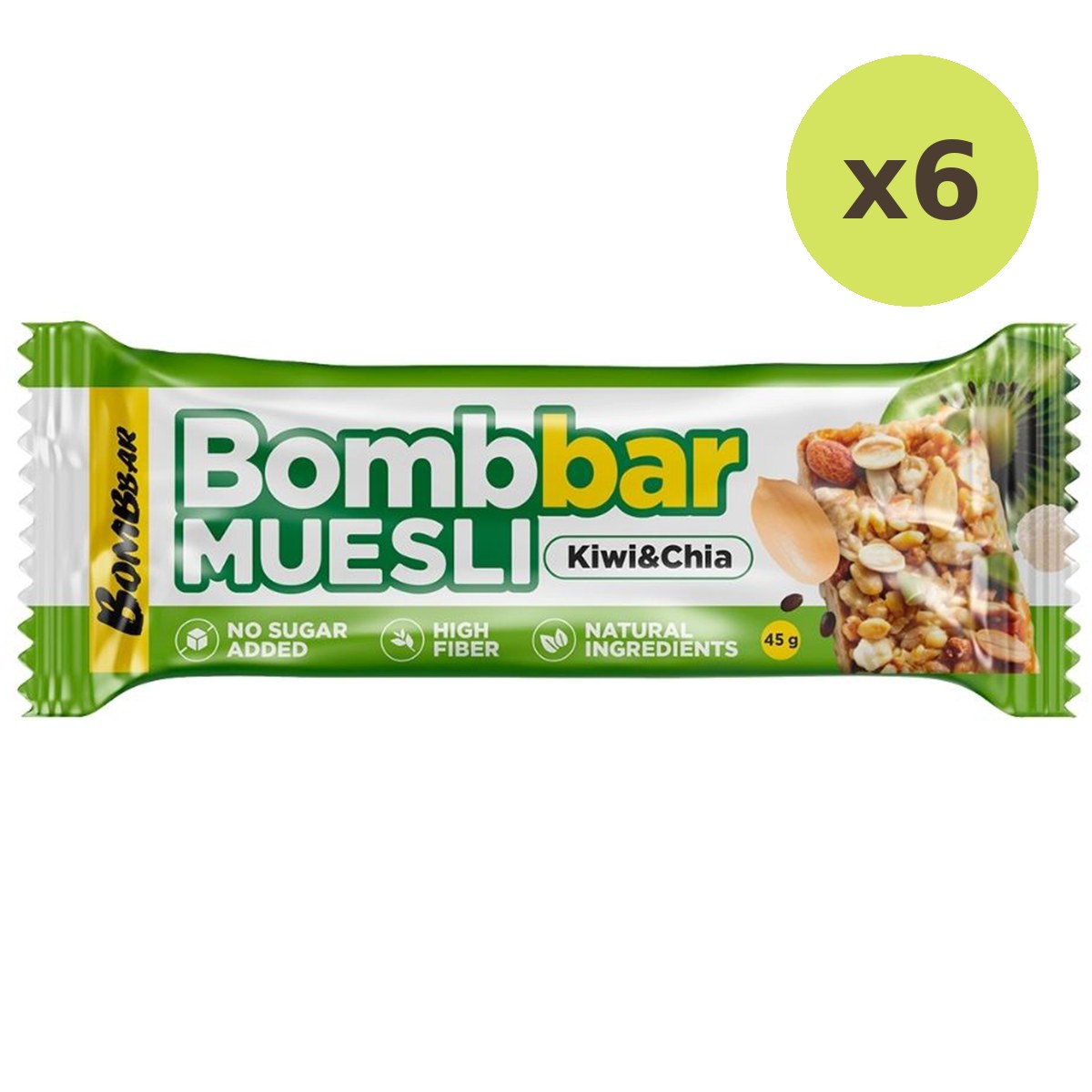 Bombbar Muesli Bar Kiwi-Chia - image 4