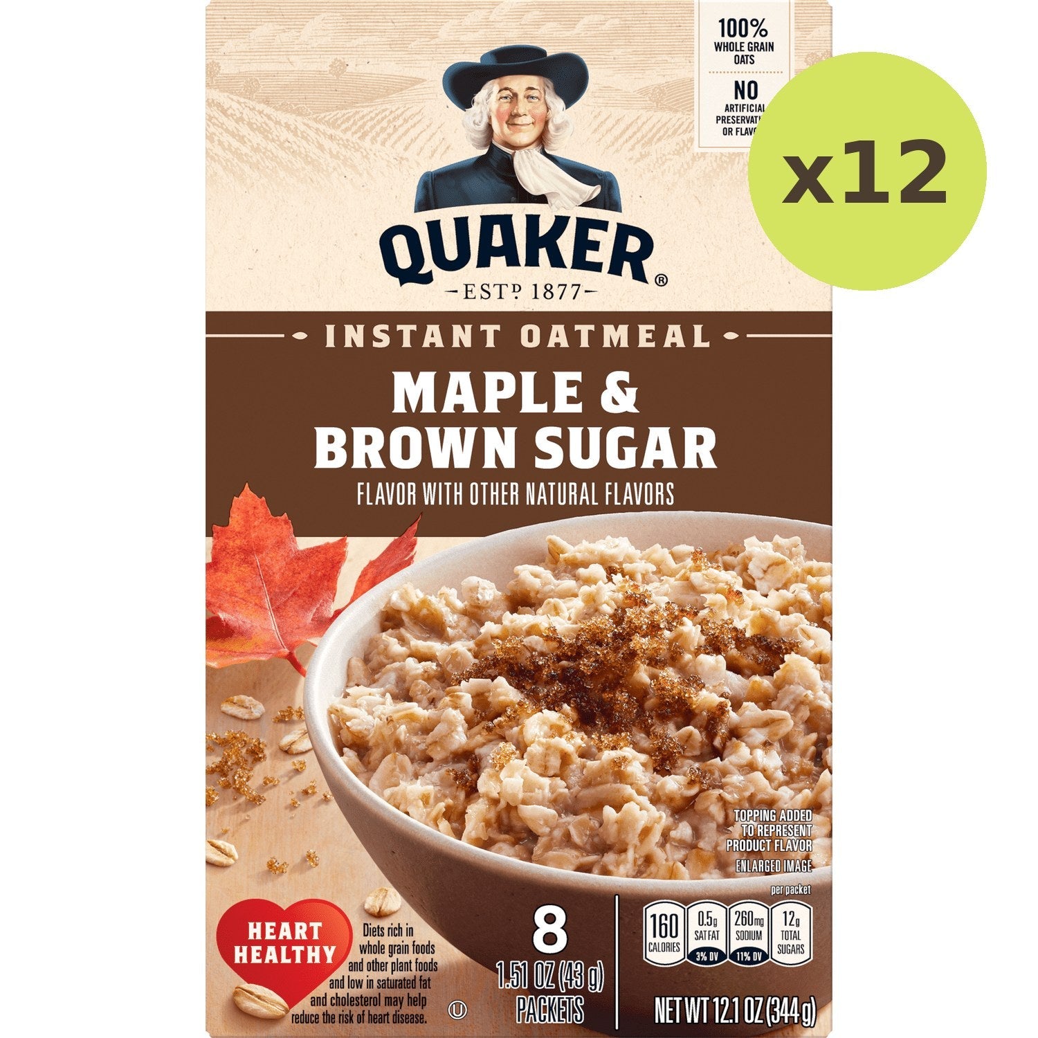 Quaker Instant Oatmeal Maple And Brown Sugar - image 4
