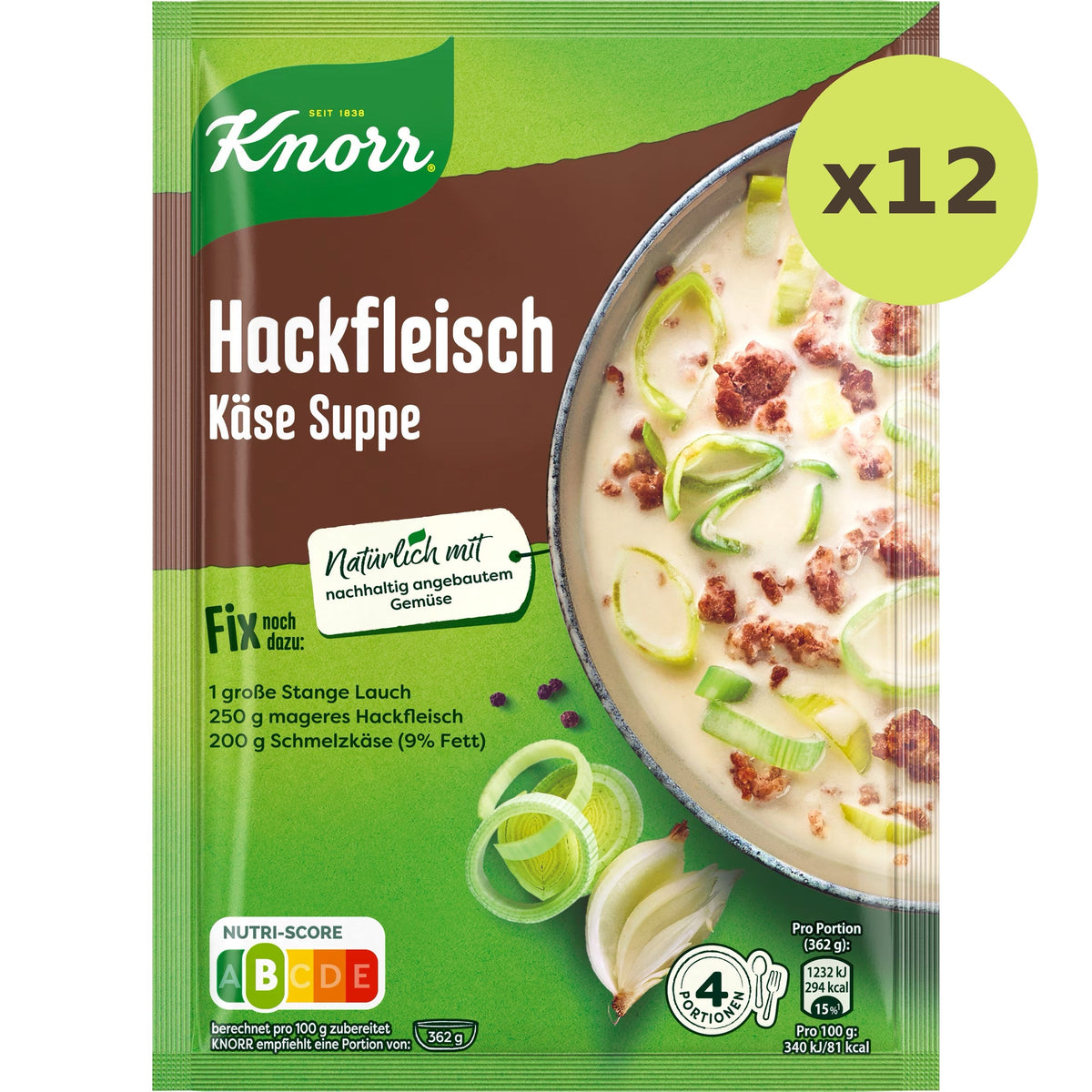 Knorr Fix Hackfleisch Kase Suppe - image 4