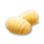 De Cecco Gnocchi di Patate pasta in a bowl, showing small potato gnocchi with ridged surface, ready for cooking.