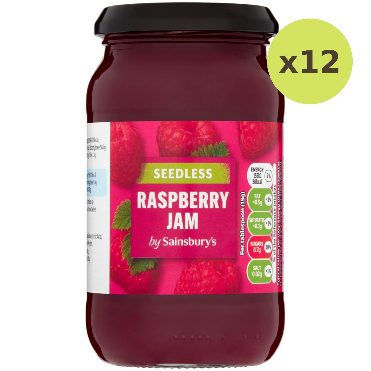 Sainsbury's Seedless Raspberry Jam - image 6