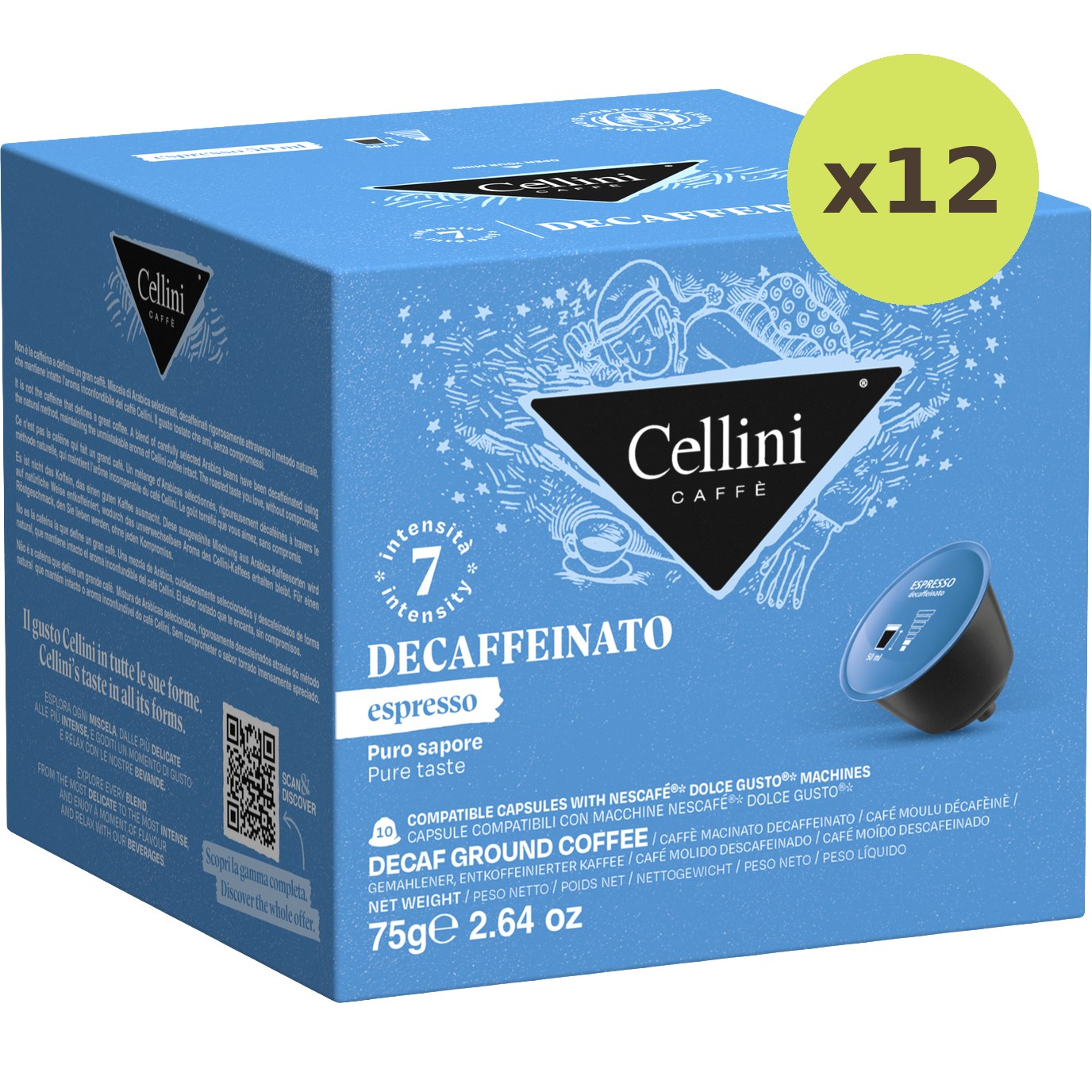 Cellini Espresso Decaffeinato Coffee Capsules - image 3