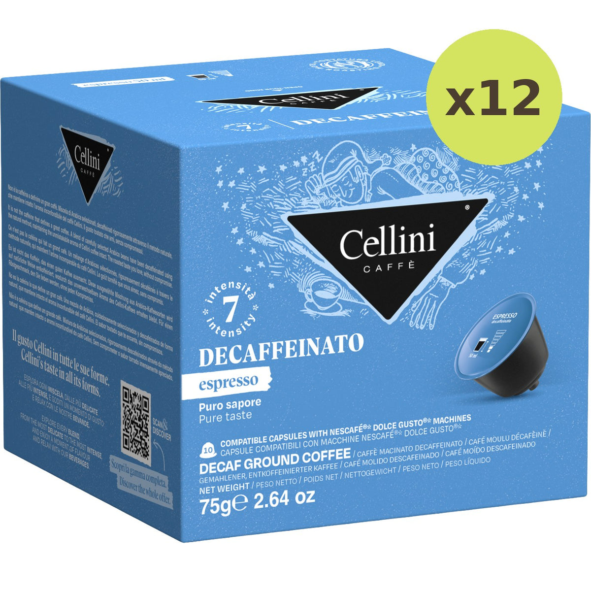 Cellini Espresso Decaffeinato Coffee Capsules - image 3