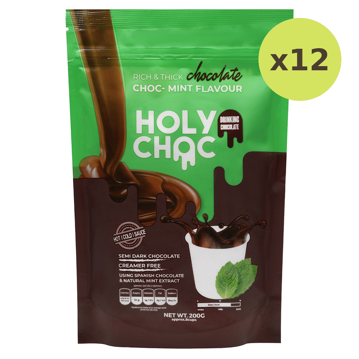Holy Choc Drinking Mint Chocolate Cocoa Mix - image 3