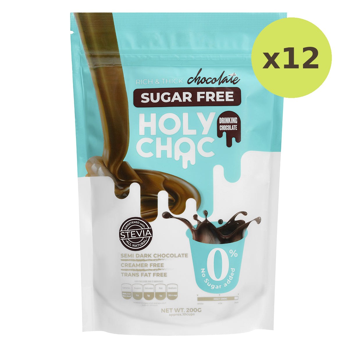 Holy Choc Drinking Chocolate Sugar Free - image 3
