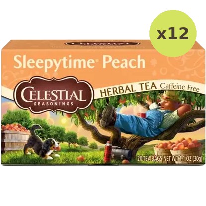 Celestial Seasonings Peach Herbal Tea Caffeine Free - image 3