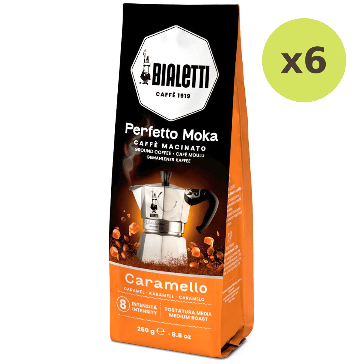 Bialetti Perfetto Moka Ground Coffee Caramello - image 4