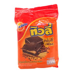 Tivoli Crunchy Flake Wafer with Ovaltine chocolate malt in a package, a snack confectionery from the dry grocery aisle