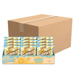 GRINNY Sponge Bomb Snack Extreme Milk flavor 15g, dry grocery snack with sponge-like texture and milk flavor, shown in package.