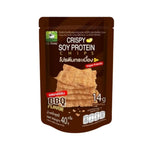 Lilsheep Lil Cheep BBQ flavor crispy snack tiles in a colorful package, showcasing the snack's texture and vibrant design.