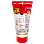 Mae Pranom Sweet Chilli Sauce bottle, grocery product with red and yellow label, showing the sauce inside the transparent container.