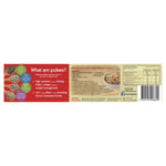 San Remo Pulse Pasta Spaghetti, coiled on a white surface, showcasing the uncooked pasta with a smooth, golden appearance.
