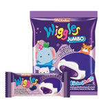 WIGGLES Wiggles Mallow Blueberry snack pack, 10g x 24, colorful marshmallow confections in a bright package.