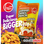 O-YUA crispy fried shrimp snack with salted egg flavor, 72g, showcasing golden, crunchy shrimp pieces in a snack confectionery package.