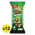 PR Twist Corn Snack in Nori Seaweed flavor, 18g x12 pack, crispy corn snack with seaweed flavor, ideal for dry grocery snack selection.