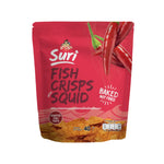 Chaolay Fish Crisps with Squid, 40g x12 snack pack, featuring crispy seafood snack with squid flavor from CHAOLAY.