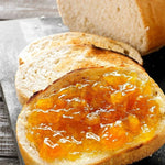 LA Vieja Fabrica orange marmalade bread spread jar, 365g, with orange slices visible in the transparent container.