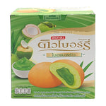 Dewberry Coconut Pandan Dry Grocery Snack, 15g, featuring colorful coconut-flavored pandan confectionery in a clear wrapper