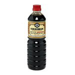 Kikkoman Usukuchi Light Color Soy Sauce 1L bottle, traditional Japanese dry grocery condiment with light, savory flavor.
