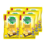 Dozo Crispy Japanese rice snack with corn cheese flavor, 56g pack, shown in a colorful snack bag from the dry grocery section.