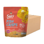 Chaolay Fish Crisps 100g snack pack, crispy seafood confectionery, colorful packaging for savory fish snack variety.