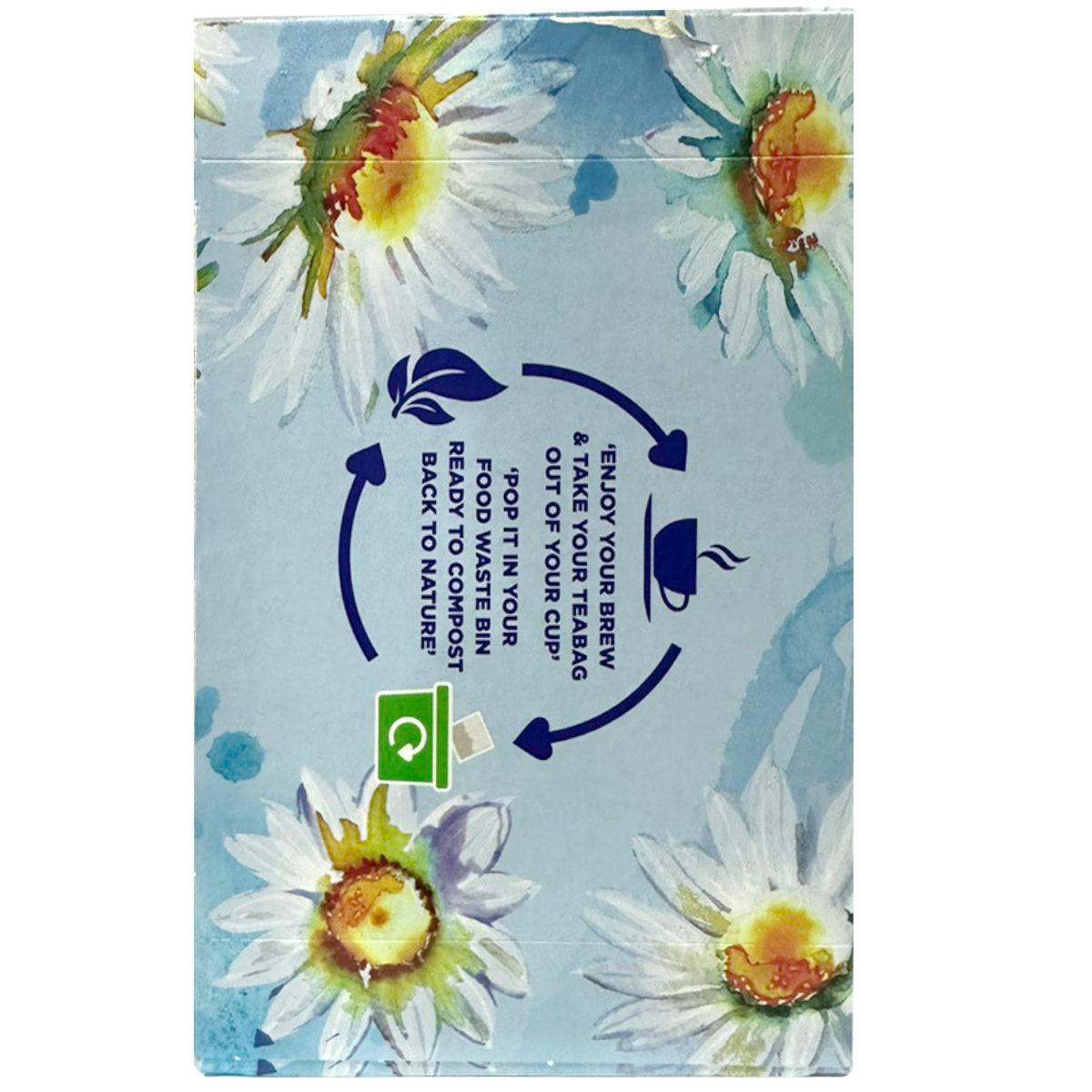 Sainsbury's Camomile Infusion Tea Bags in a box of 20, natural herbal tea drink with chamomile flavor.