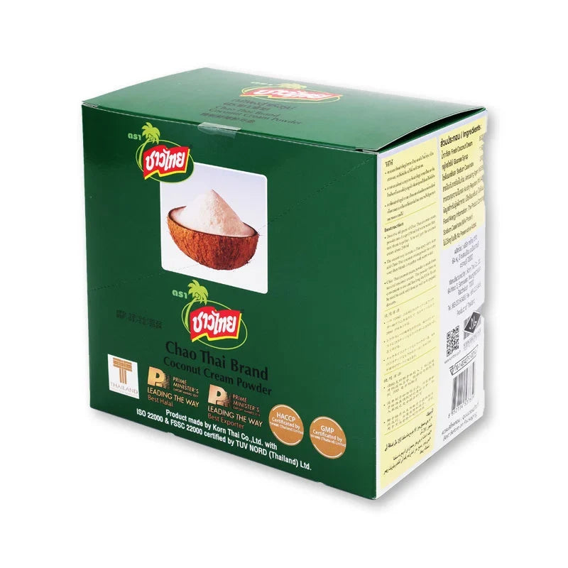 Chao Thai Coconut Cream Powder 60g in a sealed dry grocery package, ready for cooking or baking applications