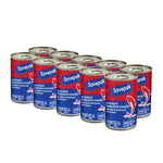 Canned Savepak Mackerel in Tomato Sauce 155g, packed in a box of 10, ready for cooking or snacking in dry grocery aisle