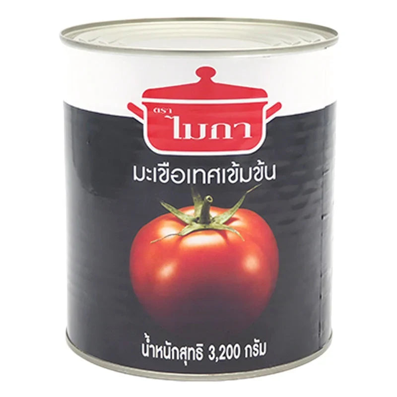 MICA Mica Tomato Paste 3.2kg in a large dry grocery container, ready for cooking and food preparation.