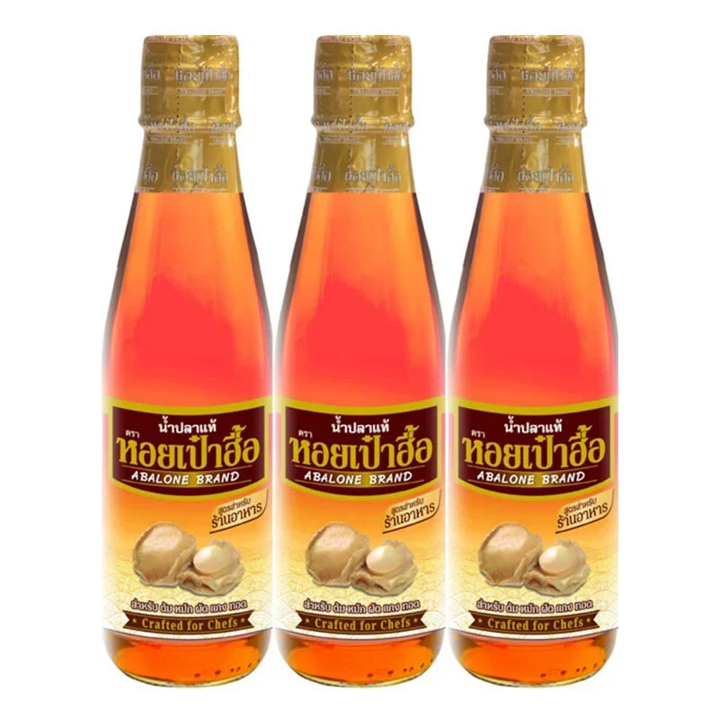 ABALONE Premium Fish Sauce in 700ml bottles, three-pack, ideal for Asian cooking and dry grocery use