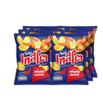Tasto Crispy Potato Chips with crab flavor and curry powder, 42g, a spicy snack from the dry grocery snack category.