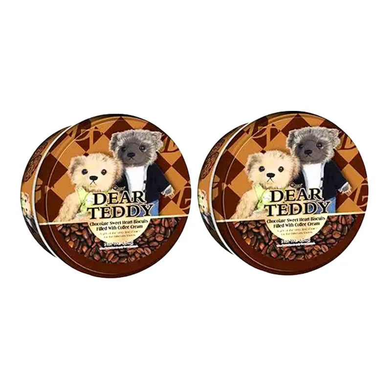 Close-up of Dear Teddy Biscuit Coffee 150g package, showcasing the dry grocery product with branding and packaging details.