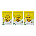 KILIN Pineapple Cream Biscuits in a 400g tin, stacked in a row, showcasing the snack's packaging and biscuit texture.