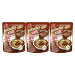 Rosdee Noodle Brown Soup dry grocery pack with three 350g packages, featuring the noodles and soup ingredients in the image