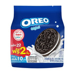 OREO sandwich cookies with vanilla flavored cream, 24.6g x24, snack biscuits from OREO in a sealed package.