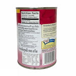 Wilderness Strawberry Pie Filling in a 595g can, showing the product label with fresh strawberries and pie imagery.