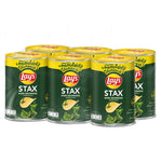 Lay's Stax Nori Seaweed Potato Chips 42g x6 pack, crispy snack with seaweed flavor, ideal for dry grocery and snack lovers.