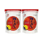 Ajinomoto Hondashi Katsuo Dashi dried bonito stock granule packs for Japanese cooking and flavorful broth preparation.