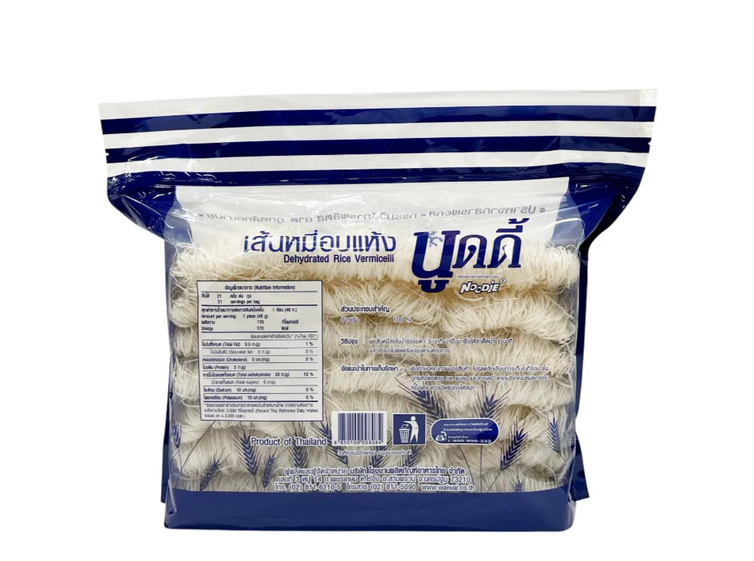 WAIWAI Noodie dried noodles 1000g in clear packaging, ready for cooking, part of dry grocery selection