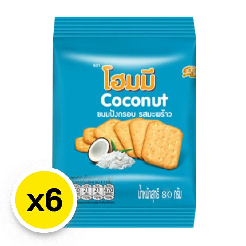 Homey Coconut Cracker 100g pack, crispy snack from HOMEY, part of dry grocery and confectionery snacks collection.