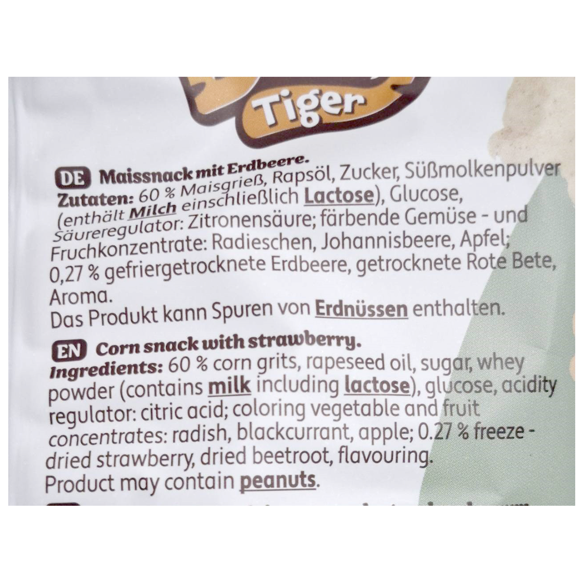 Billy Tiger Mais Lamas Erdbeere confectionery snack with strawberry flavor, featuring colorful, fun animal-shaped candies in a vibrant package.