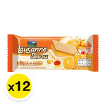 LAUSANNE Lausanne Wafer Orange Custard snack, 30g each, in a pack of 12, featuring crispy wafers with orange custard filling.