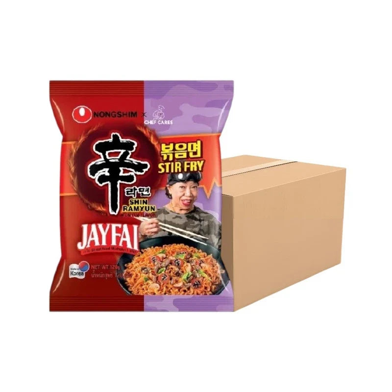 NONGSHIM Nongshim X Jay Fai limited dry grocery product in a resealable package, ideal for Asian cuisine enthusiasts.