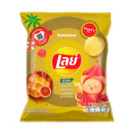 LAYS Rock HOT Chili Squid snack package, spicy seafood flavor, 105g x14, popular snack confectionery.