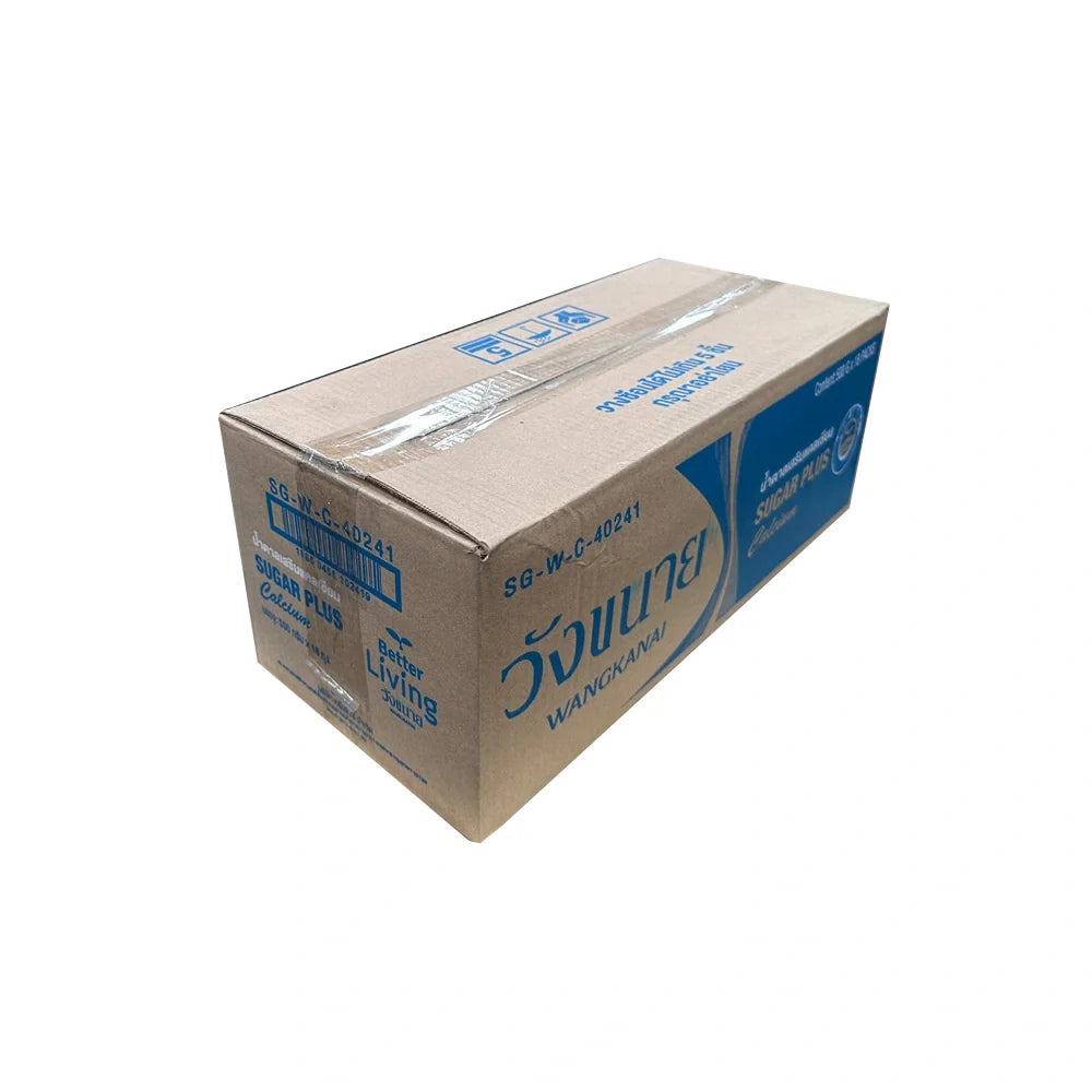 Wangkanai Calcium-Enriched Sugar 500g pack, dry grocery product, showing a bag of calcium-fortified sugar from the brand Wangkanai