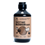 Season Shiitake Mushroom Sauce bottle, savory Asian grocery condiment with rich mushroom flavor, on a white background.