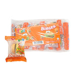 YUPI Yupi Jelly Mini Burger snacks in 7g packs, colorful gummy candies resembling mini burgers, 20-pack dry grocery snack