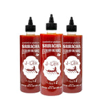 J-LEK Sriracha Chili Sauce in 765g bottle, very spicy formula, popular dry grocery condiment with vibrant red sauce visible.